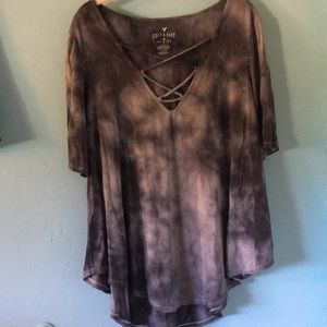 Grey tie dye super soft t shirt